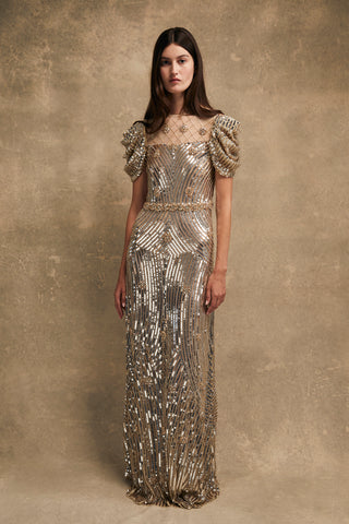 Huishan Zhang - Claudette Gown-Dresses-Wardrobe Apparel