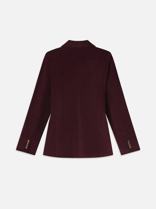 Frame - Everyday Velvet Blazer in Wine