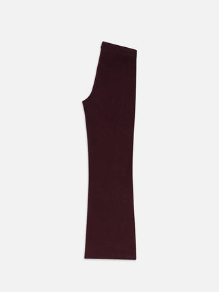 Frame - Cropped Velvet Wide Leg in Wine