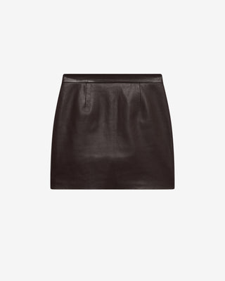 IRO Paris - Eliou Leather Skirt-Skirts-Wardrobe Apparel