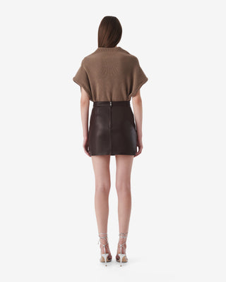 IRO Paris - Eliou Leather Skirt-Skirts-Wardrobe Apparel